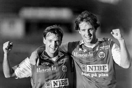 Jim Tolmie och Niklas Anderek, Markaryds målskyttar i