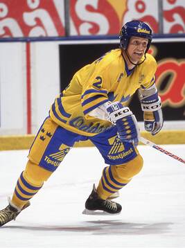 Tomas Jonsson of the Swedish national ice hockey team