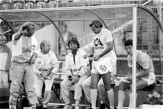 Bob Houghton, xx, Tore Cervin, Dan Corneliusson och Patrik
