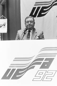 Lennart Johansson, ordförande i Uefa