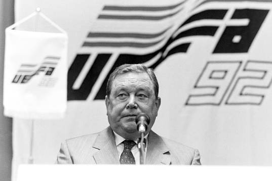 Lennart Johansson, ordförande i Uefa