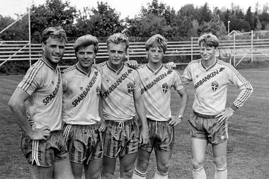 Glenn Hysén, Roland Nilsson, Jonas Thern, Stefan Schwarz