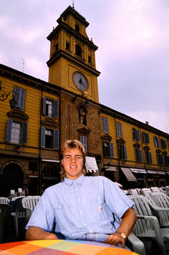 Fotboll, Serie A, Tomas Brolin, Parma, på stan. Football,