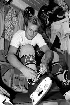 Nicklas Lidström i omklädningsrummet
