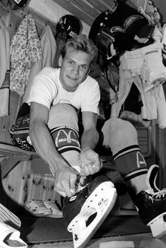 Nicklas Lidström i omklädningsrummet
