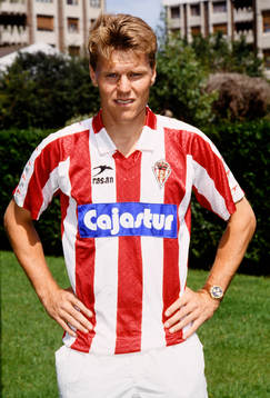 Joakim Nilsson, Sporting Gijon. Football, La Liga: Joakim