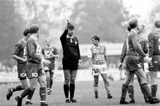 Germund Nilsson. Oxelösund, domare i matchen