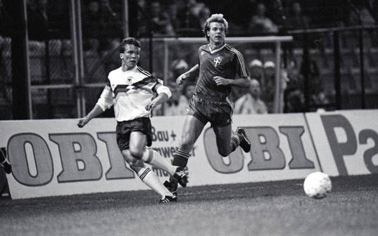 Lothar Matthäus och Roland Nilsson