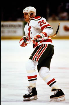 Ishockey, NHL, New Jersey Devils - Minnesota North Stars,