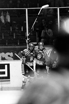 Patrik Erickson och Anders Carlsson, Brynäs jublar