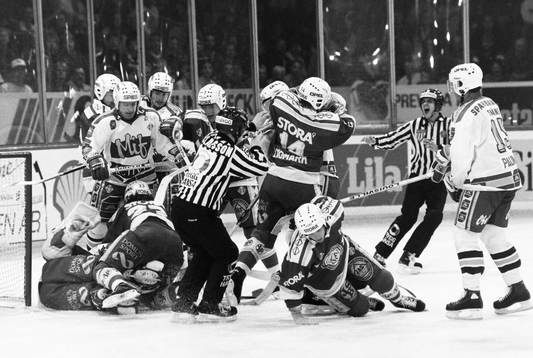 Stort bråk med leksands Örjan Lindmark i mitten