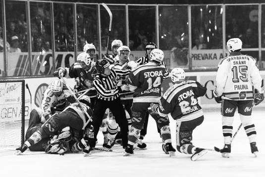 Stort bråk med leksands Örjan Lindmark i mitten
