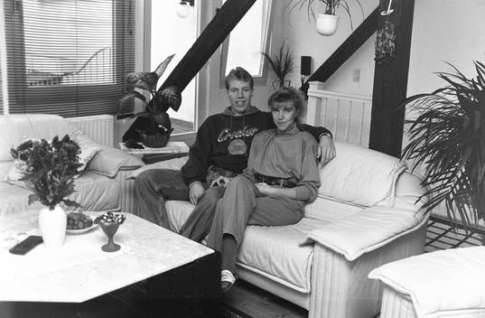 Jonas Bergqvist med sin fru Eva