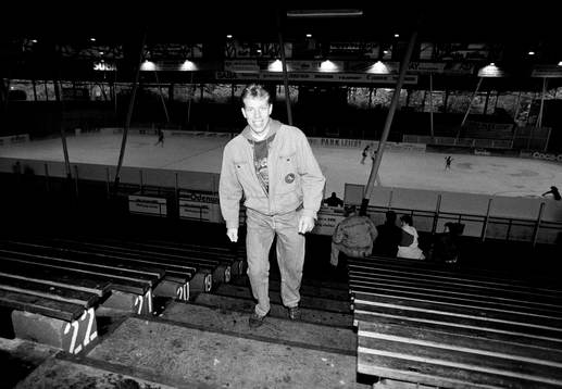 Jonas Bergqvist på arenan