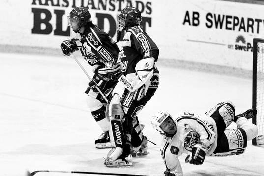 Situation framför tyringes målvakt Magnus Swärdh