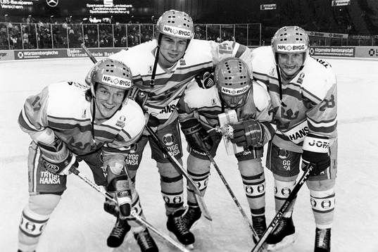 Tomas Forslund, Patrik Carnbäck, Mikael Johansson och Jan