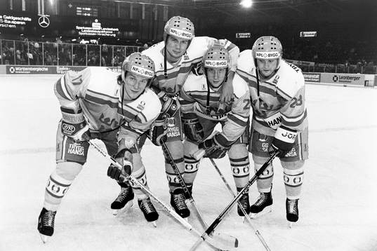 Tomas Forslund, Patrik Carnbäck, Mikael Johansson och Jan