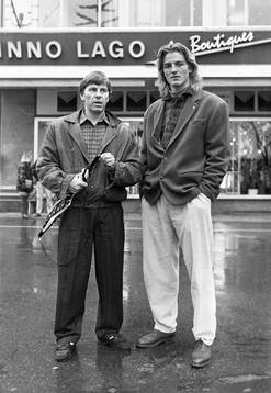 Mats Näslund och Patrick Englund på stan