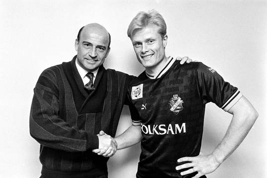 Stefan Söderberg, sportchef i AIK och nyförvärvet Peter