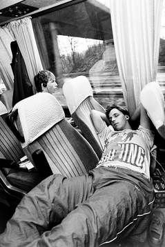 Christian Örn sover och Anders Karlsson lyssnar på musik