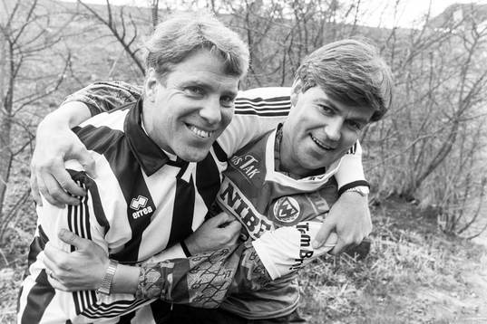 Landskronas tränare Conny Karlsson och Kurt-Arne