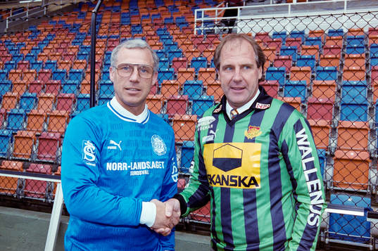 Jan Mattsson, GIF Sundsvall och Bengt Kristensson, GAIS