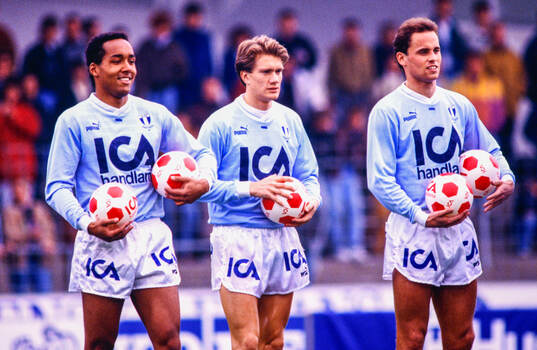 Malmös Martin Dahlin, Stefan Alvén och Jörgen Lundberg