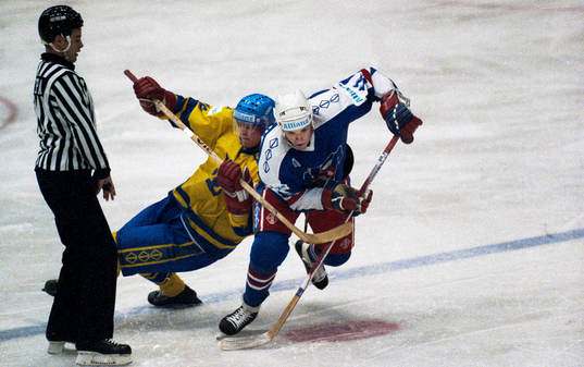 Ishockey VM, Sverige - USA, 4-4