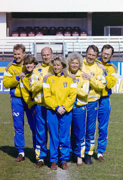 Ulf Lyfors, Pia Sundhage, Tommy Svensson, Gunilla Paijkull,