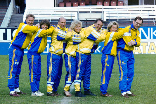 Ulf Lyfors, Pia Sundhage, Tommy Svensson, Gunilla Paijkull,