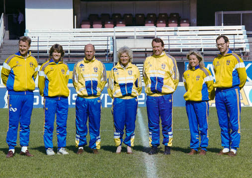 Ulf Lyfors, Pia Sundhage, Tommy Svensson, Gunilla Paijkull,