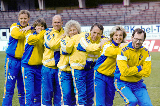 Ulf Lyfors, Pia Sundhage, Tommy Svensson, Gunilla Paijkull,