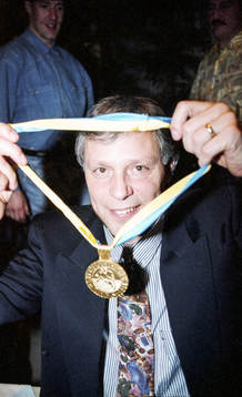 Conny Evensson, förbundskapten med guldmedaljen