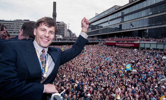 Mats Näslund på Sergels Torg