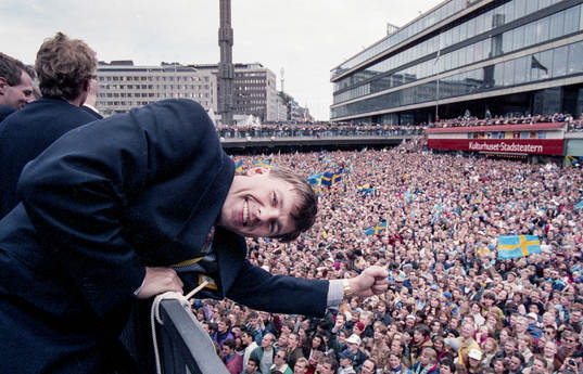 Mats Näslund på Sergels Torg