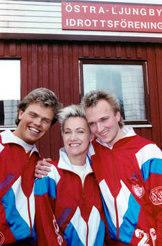 Tony, brorson, Marie Fredriksson och broder Sven-Arne
