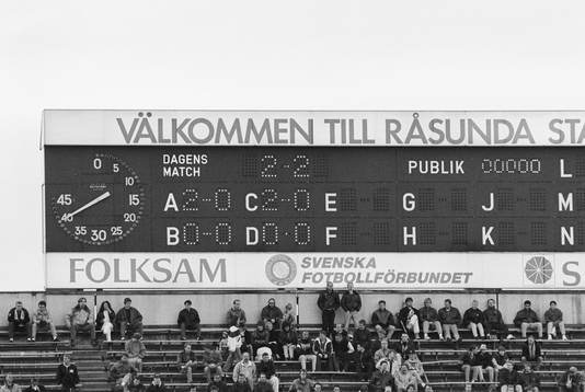 Resultattavlan på Råsunda