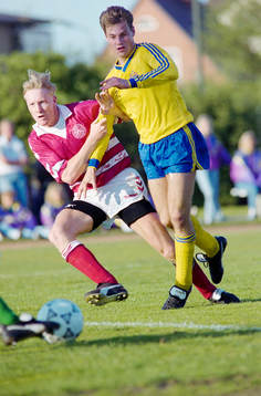 Bläddra bland fler bilder av Fotboll, U19, Sverige - Danmark