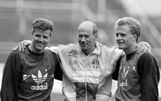 Roland Nilsson, Tommy Svensson, förbundskapten och Jonas