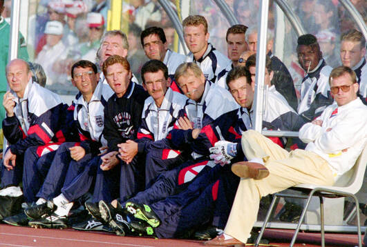 England manager Graham Taylor (2nd left)