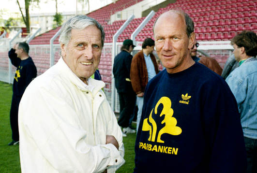 F.d förbundskapten Georg Åby Ericson och Tommy Svensson