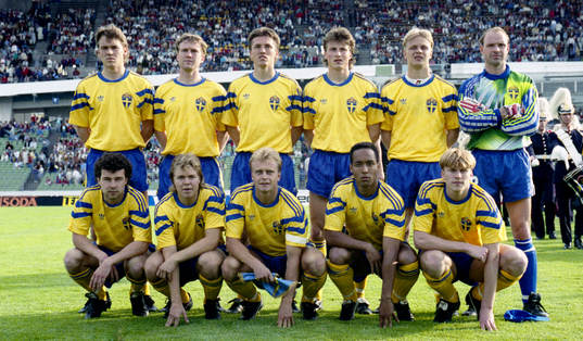 Fotboll, För-EM, Sverige - Sovjet, 2-3, lag, lagbild,