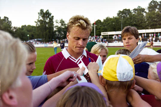 Fotboll, träningsmatch Alnö - Benfica Jonas Thern,