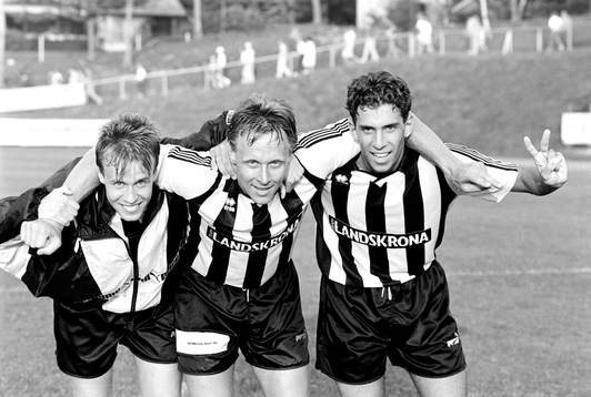 Landskronas målskyttar Per-Ola Johansson, Mats Andersson