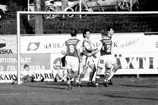 Mikael Broman gör 1-0 till Markaryd
