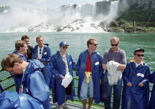 Landslaget besöker Niagarafallet