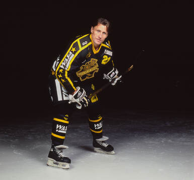Börje Salming of AIK (Swedish hockey league Elitserien)