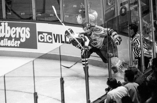 Andrej Lomakin Sovjet och Ulf Samuelsson i närkamp