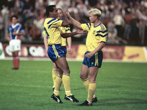 Marin Dahlin och Peter Larsson jublar