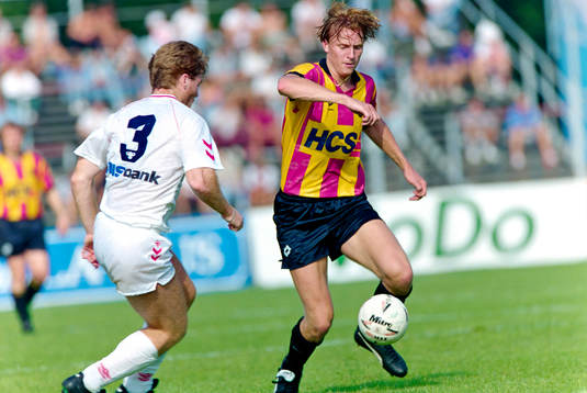 Kennet Andersson på en träningsmatch i Karlstad
